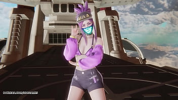 Mmd unis curious ahri akali seraphine