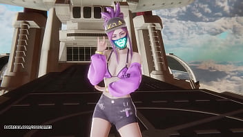 Mmd unis curious ahri akali seraphine