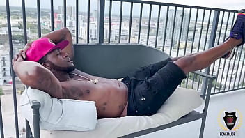 Seducing rome major in the balcony cheerleader kait fucks bbc