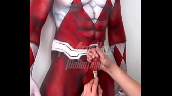 That time picassshole painted me as the red ranger this is should do another bodypainting if so what character That time picassshole painted me as the red ranger this is should do another bodypainting if so what character