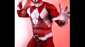 That time picassshole painted me as the red ranger this is should do another bodypainting if so what character