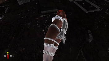 Vibrator bondage graveyard escape playthrough