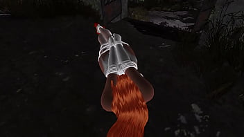 Vibrator bondage graveyard escape playthrough