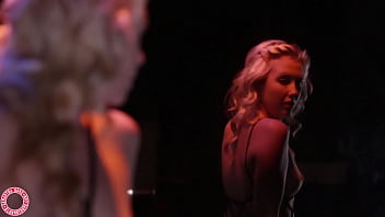 Sexy samantha rone in body stocking fishnets plays with herself