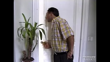 Sexy brunette peggy gets a dp threesome