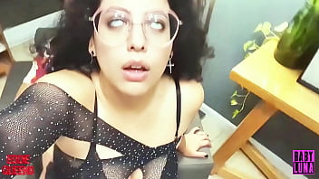 Busty latin fucks her sugar daddy on the balcony risky public sex