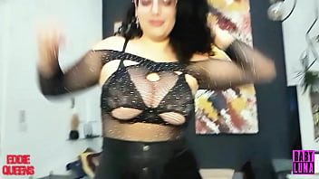 Busty latin fucks her sugar daddy on the balcony risky public sex