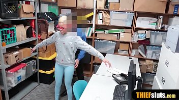 Black chick got caught stealing merch and now she needs to fuck Black chick got caught stealing merch and now she needs to fuck