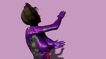 3d anime stripper with big tits and pigtails