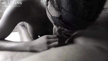 Slim busty model sucks big dick & got sucked