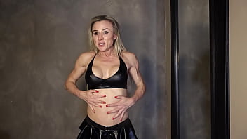 Oiled & dumbbell fucked hard