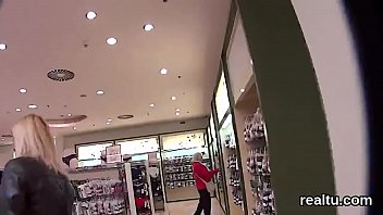 Striking czech teenie is tempted in the hypermarket and penetrated in pov