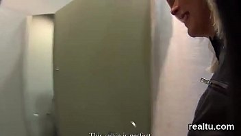 Striking czech teenie is tempted in the hypermarket and penetrated in pov