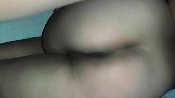 New asian husband and wife are alone in their room