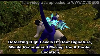 Dragon fucks sex bot after landing on his campsite