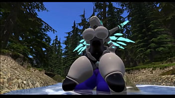 Dragon fucks sex bot after landing on his campsite