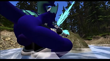 Dragon fucks sex bot after landing on his campsite