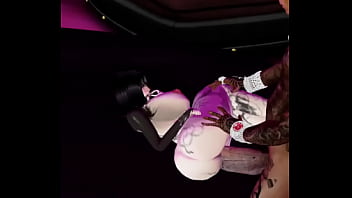 Sendo rasgada no meio