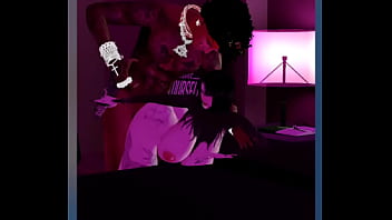 Sendo rasgada no meio