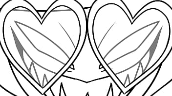 Two girls in hazbin hotel make out