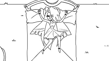 Two girls in hazbin hotel make out