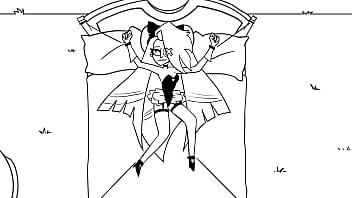 Two lesbians in hazbin hotel make out