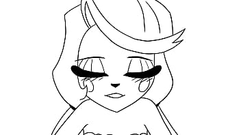 Two girls in hazbin hotel make out