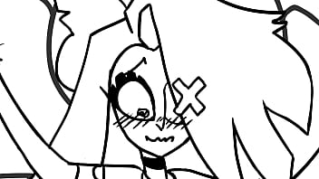 Two lesbians in hazbin hotel make out