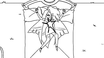 Two girls in hazbin hotel make out