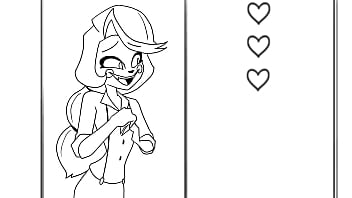 Two lesbians in hazbin hotel make out