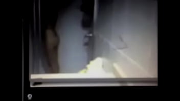 Teen girlfriend taking a shower for me