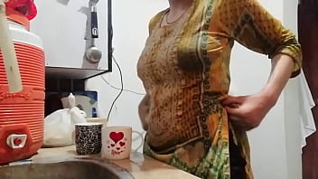 Hot priya randi bhabhi showing boobs and ass in white nighty