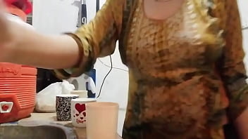 Hot priya randi bhabhi showing boobs and ass in white nighty