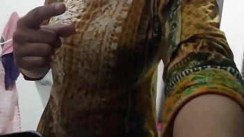 Hot priya randi bhabhi showing boobs and ass in white nighty