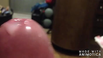 Jacking off big load