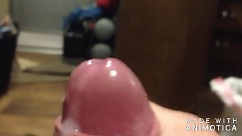 Jacking off big load
