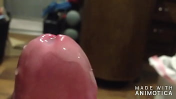 Jacking off big load