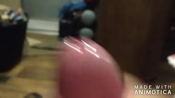 Jacking off big load