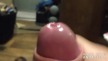 Jacking off big load
