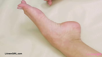 Stunning blonde model naked close up