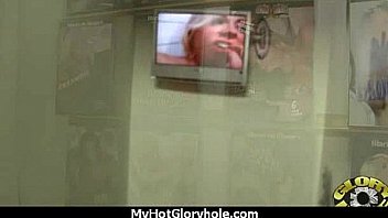 Black babe suck in a gloryhole 30