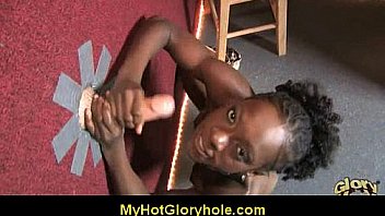 Interracial gloryhole cock sucking 16
