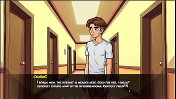 Portal porn demoniums parody hentai game ep 3 morty's sister giving fan a blowjob