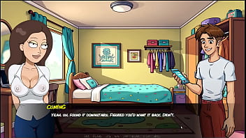 Portal porn demoniums parody hentai game ep 3 morty's sister giving fan a blowjob