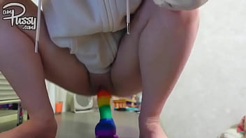 Leaked selfie of masturbating with sex toy girlfriend