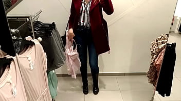 Public shopping in wet jeans squirt x3