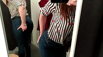 Public shopping in wet jeans squirt x3