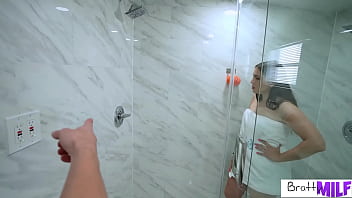 "we're family what's the problem " naughty stepmom gets her titties washed by stepson & keeps it a secret s8 e8