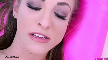 Sophisticated brunette glow naked close up