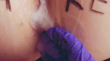 Asmr slut with a wet vagina touching her pussy orgasm dripping